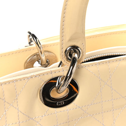 Christian Dior Patent Cannage Large Lady Dior White 11 of 11