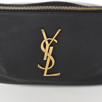 Saint Laurent Grain De Poudre Monogram Belt Bag Black 9 of 9