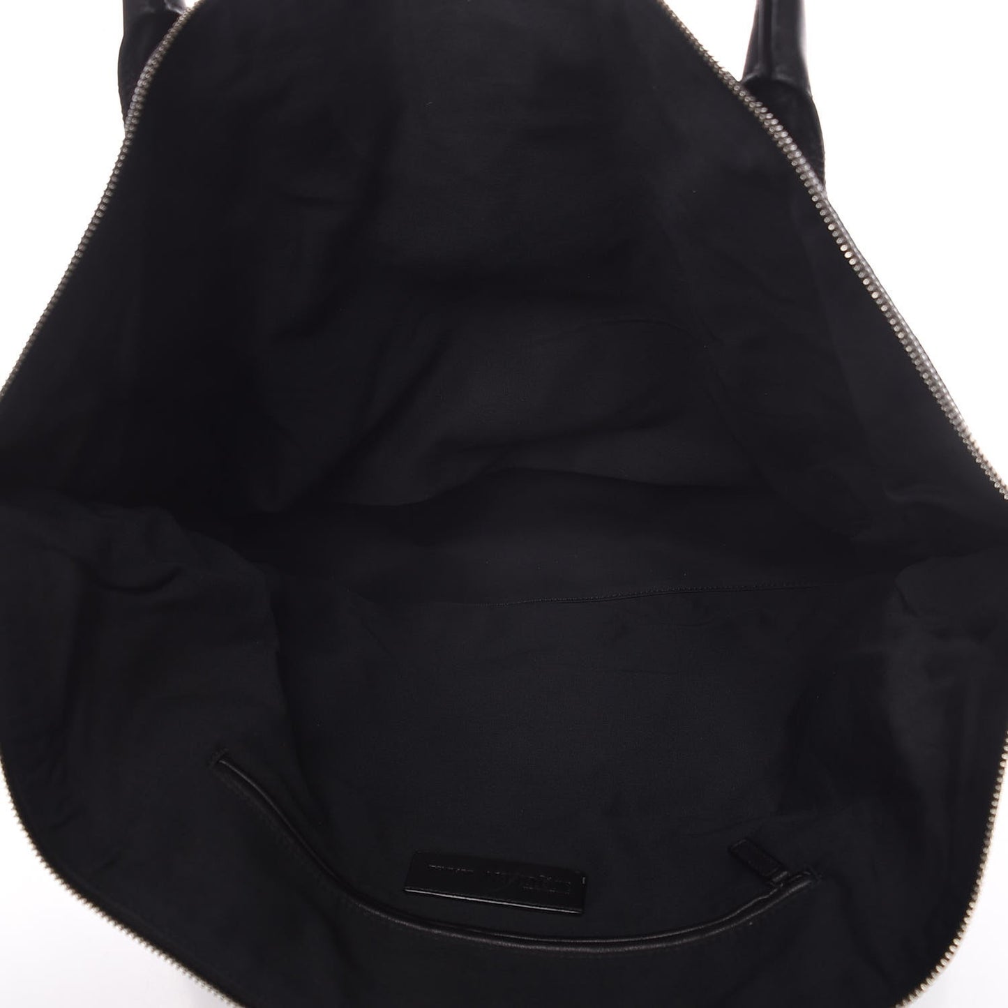 Lambskin Lace Up De Manta Tote Black