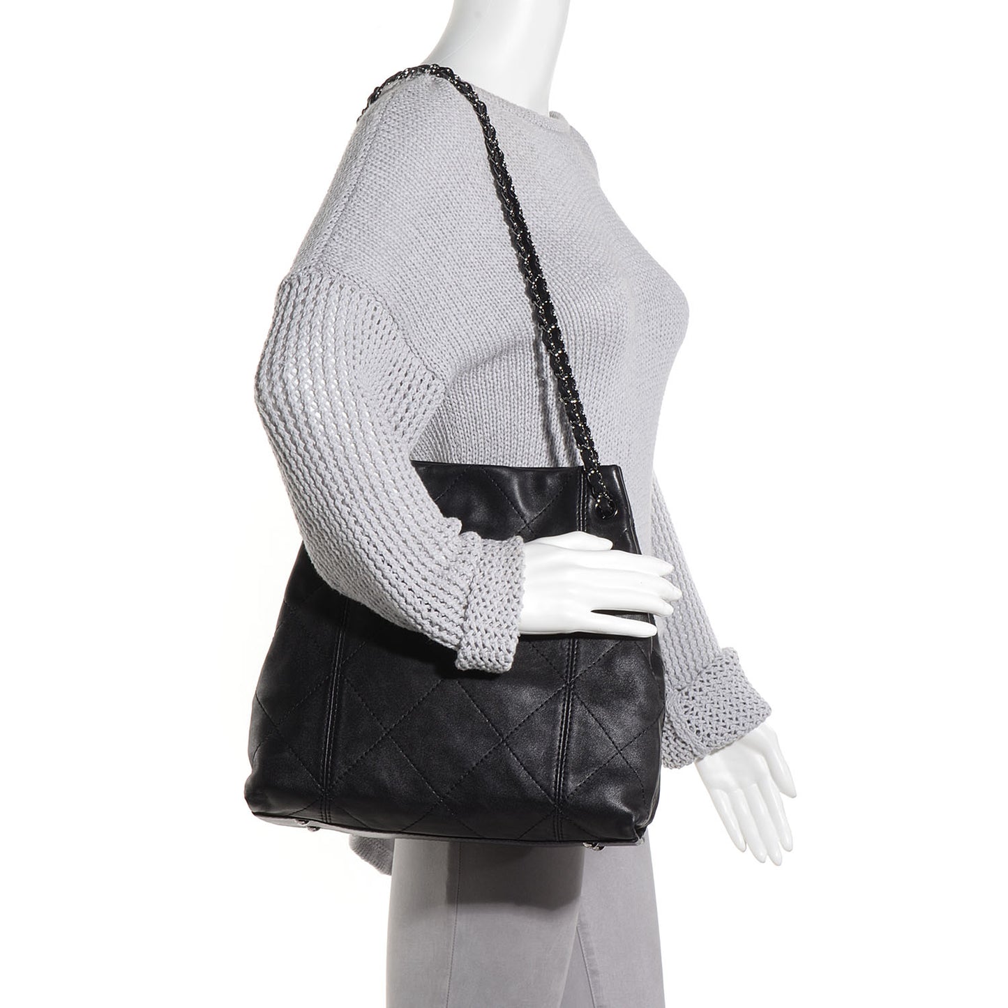 Lambskin Soft Touch Shoulder Bag Black