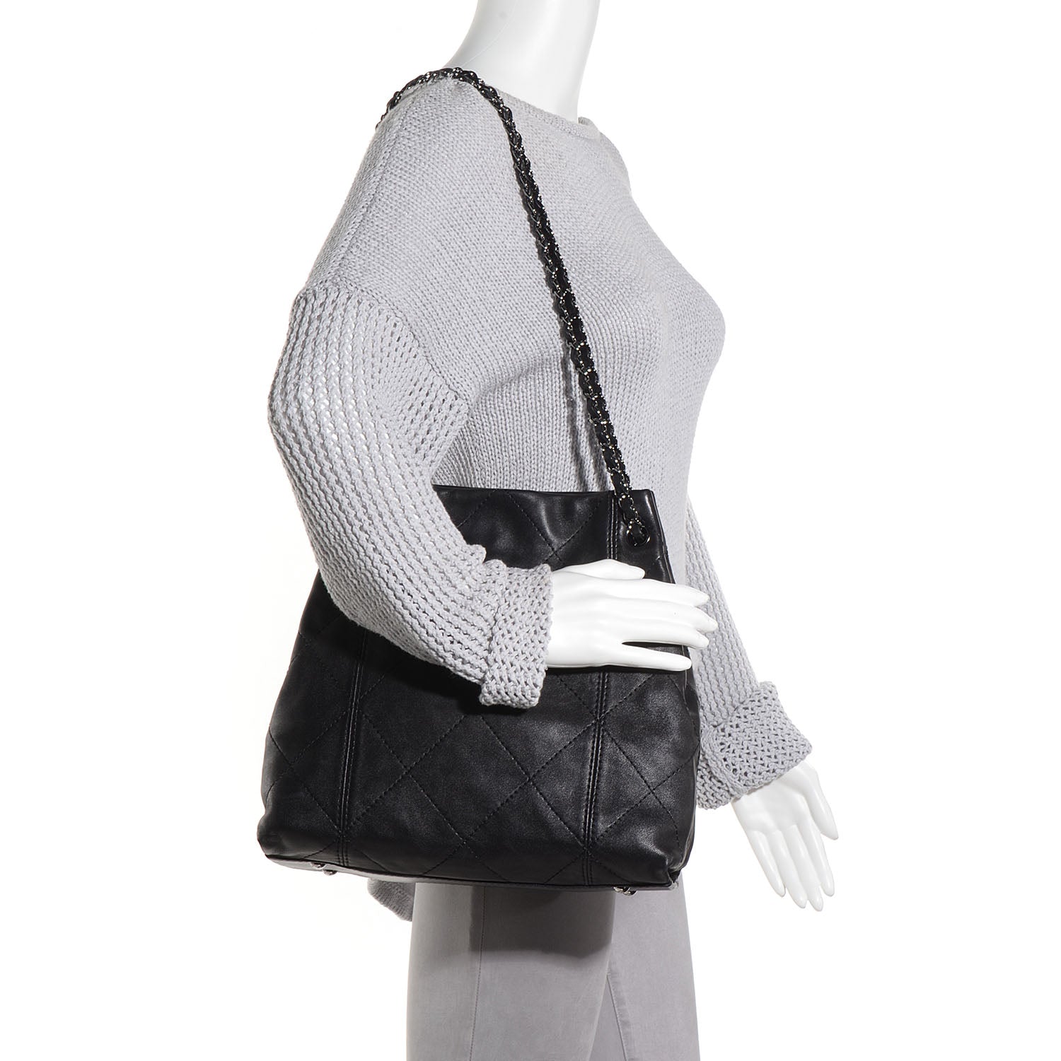 Chanel Lambskin Soft Touch Shoulder Bag Black 2 of 7