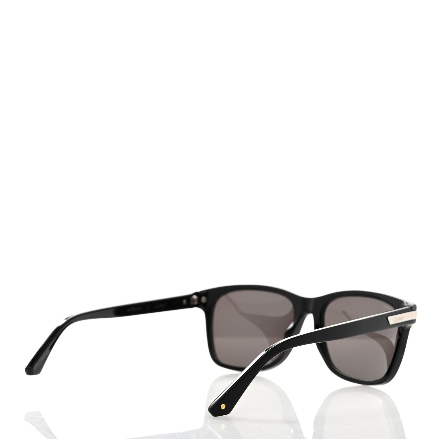 Cartier Santos De Cartier Square Sunglasses CT0190S Black 4 of 8