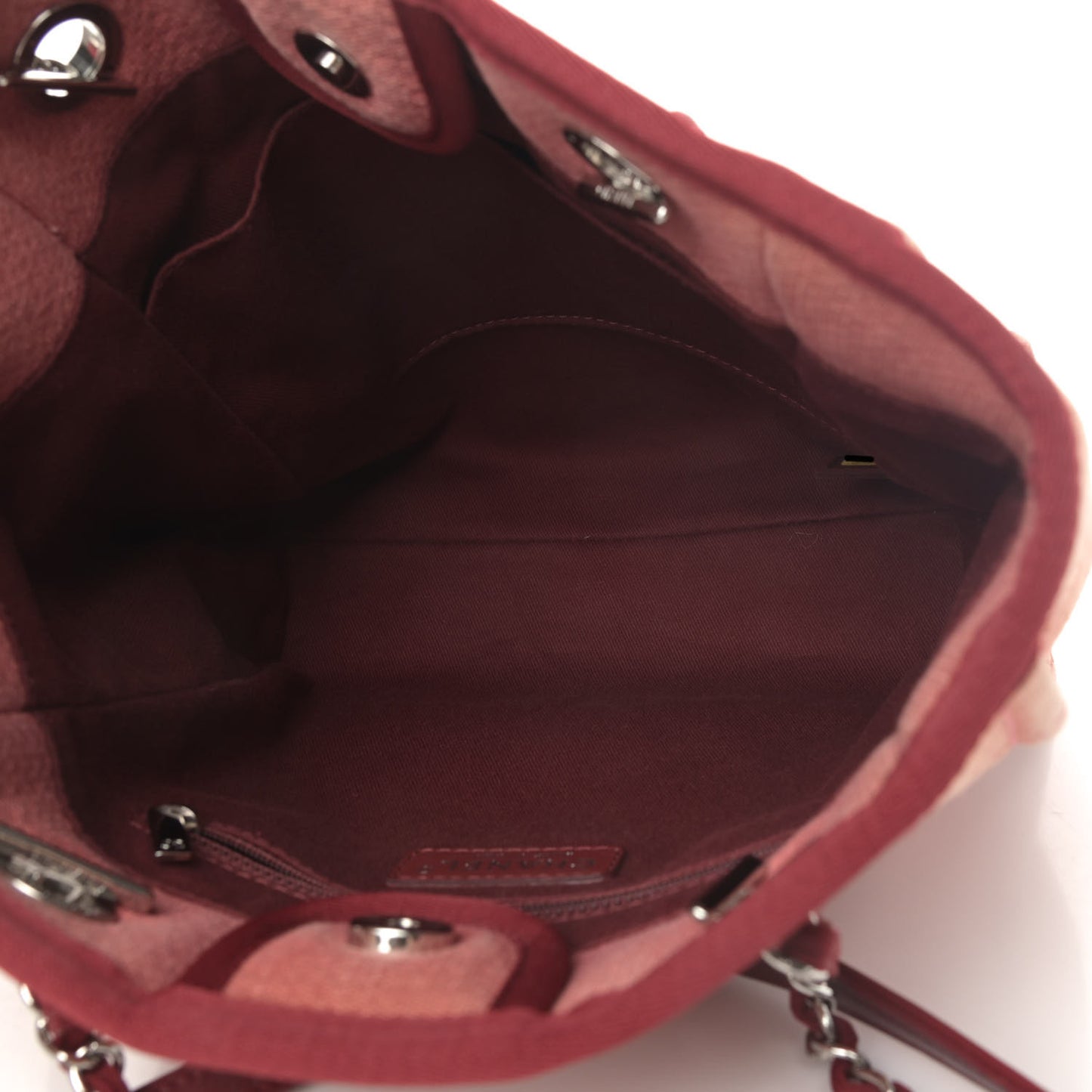 Canvas Mini Deauville Tote Red