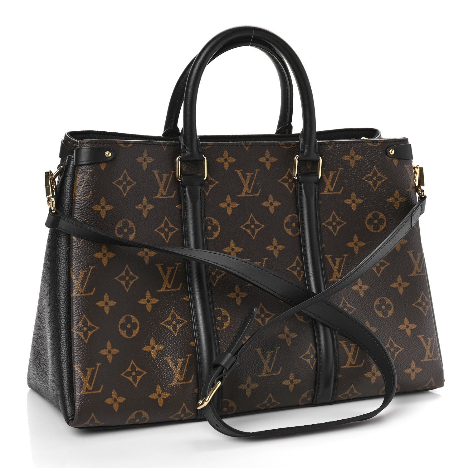 Louis Vuitton Monogram Soufflot MM Black 3 of 8