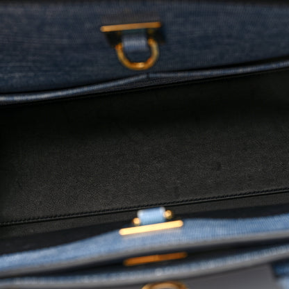 Louis Vuitton Epi City Steamer MM Blue Jean 5 of 9