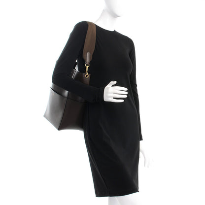 Celine Supersoft Calfskin Sangle Bucket Bag Wood 2 of 9