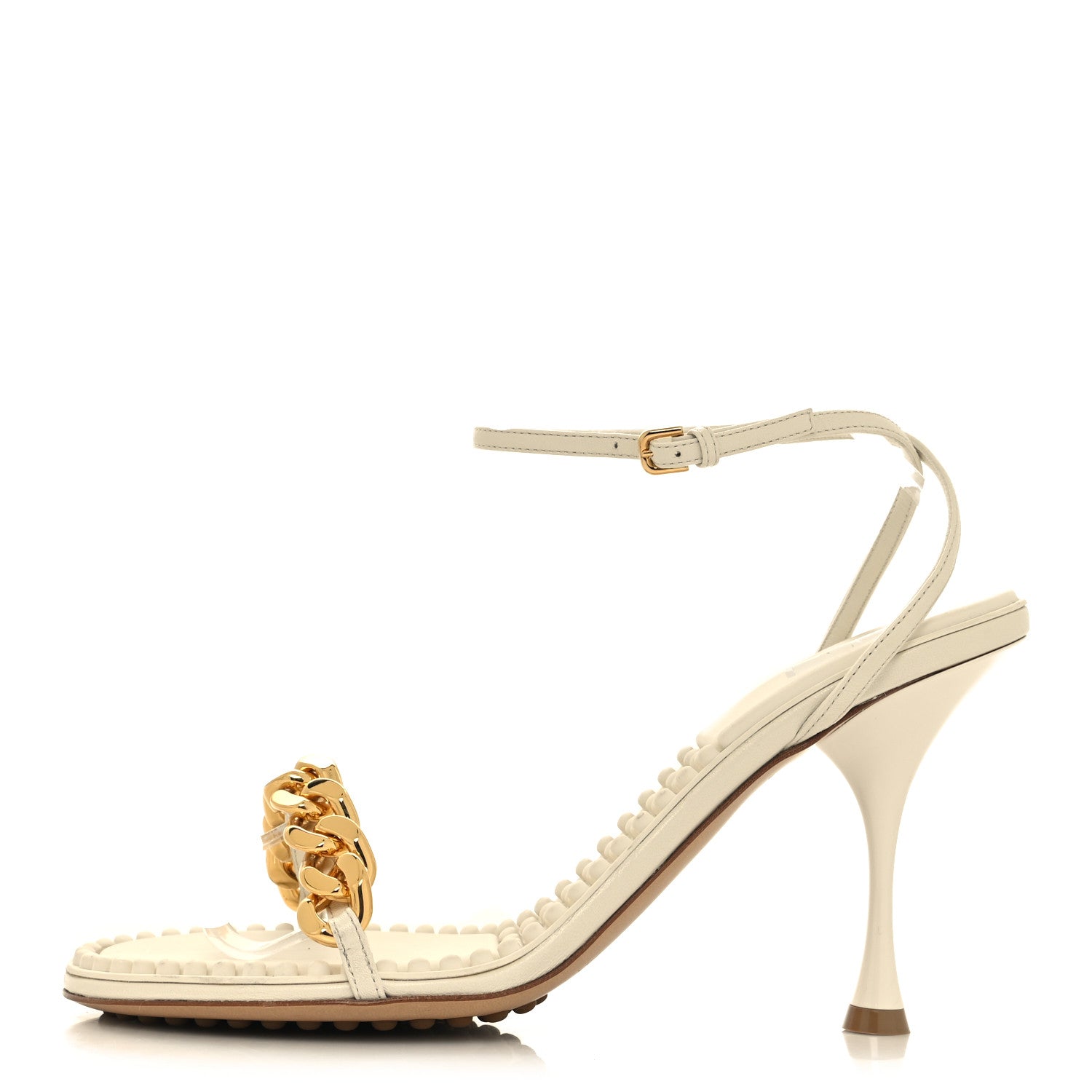 Bottega Veneta Lambskin Dot 90mm Sandals 40 String 1 of 7