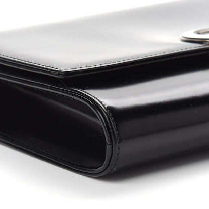 Christian Dior Smooth Calfskin Chain Clutch Black 7 of 8