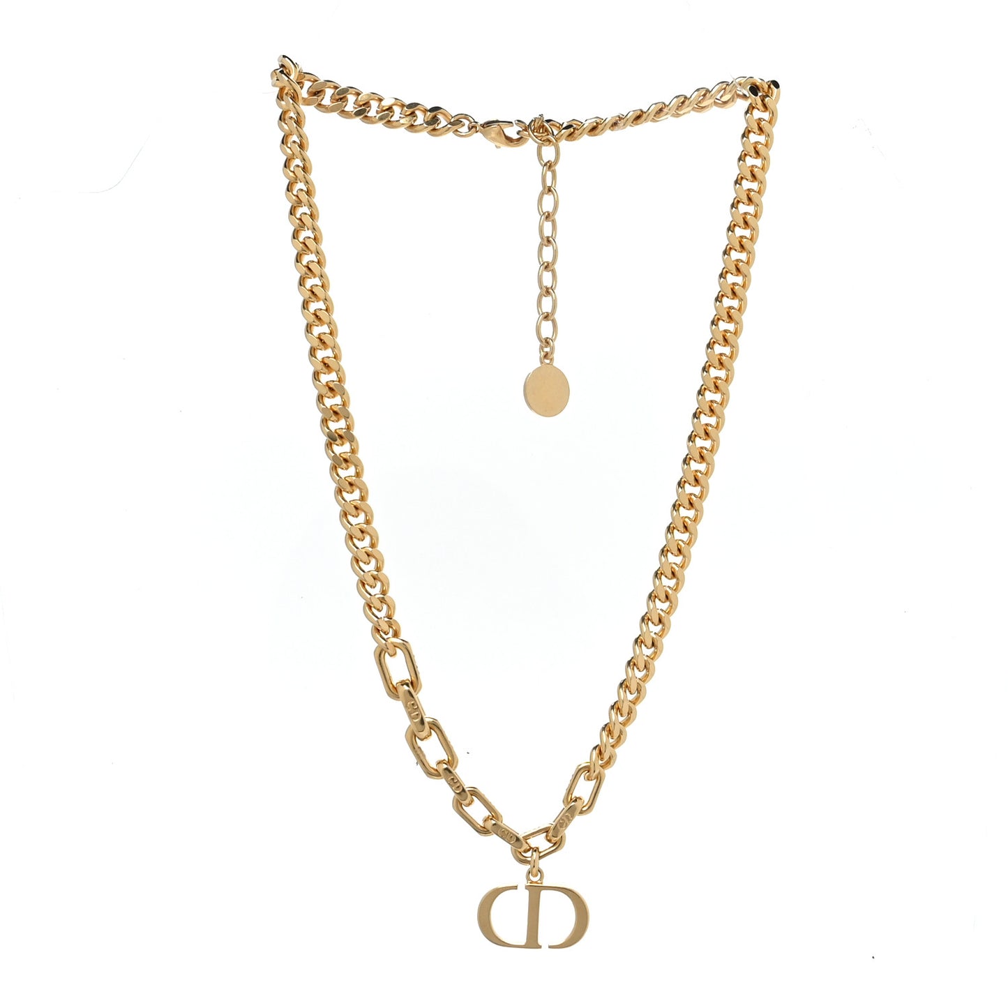 Metal 30 Montaigne Chain Choker Necklace Gold