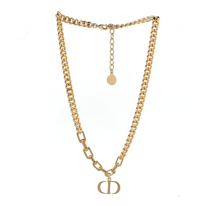 Christian Dior Metal 30 Montaigne Chain Choker Necklace Gold 3 of 5