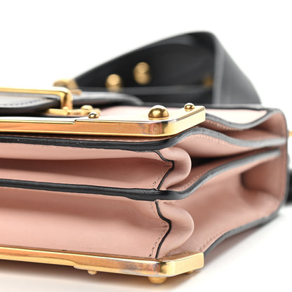 Prada City Calf Saffiano Cahier Bag Cipria Black 9 of 11