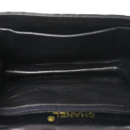 Chanel Lambskin Quilted Flap Pouch Black 5 of 8