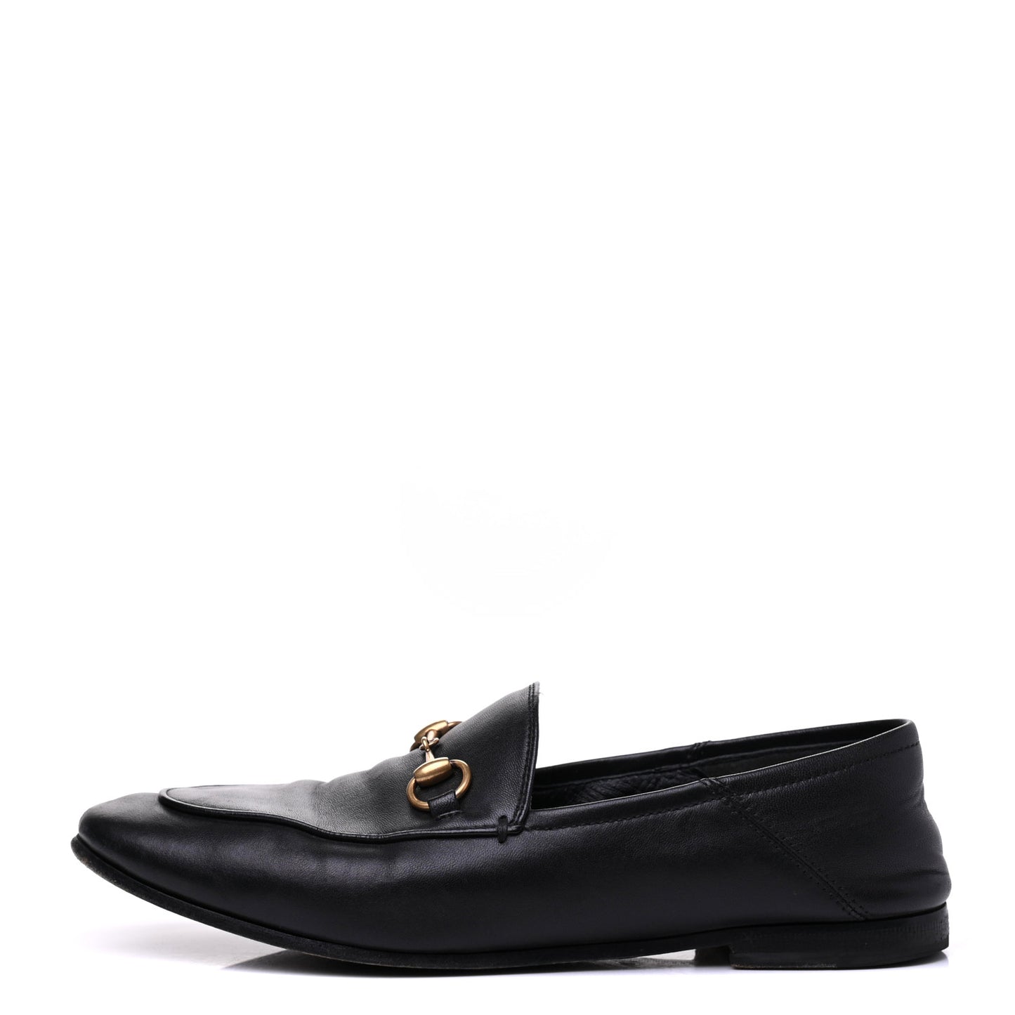 Lambskin Womens Brixton Horsebit Loafers 36 Black