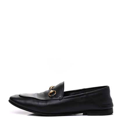Gucci Lambskin Womens Brixton Horsebit Loafers 36 Black 1 of 19
