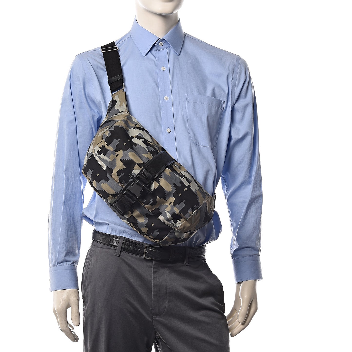 Nylon Camo Print Bum Bag Multicolor