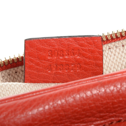 Gucci Pebbled Calfskin Small Soho Disco Bag Sun Orange 8 of 8