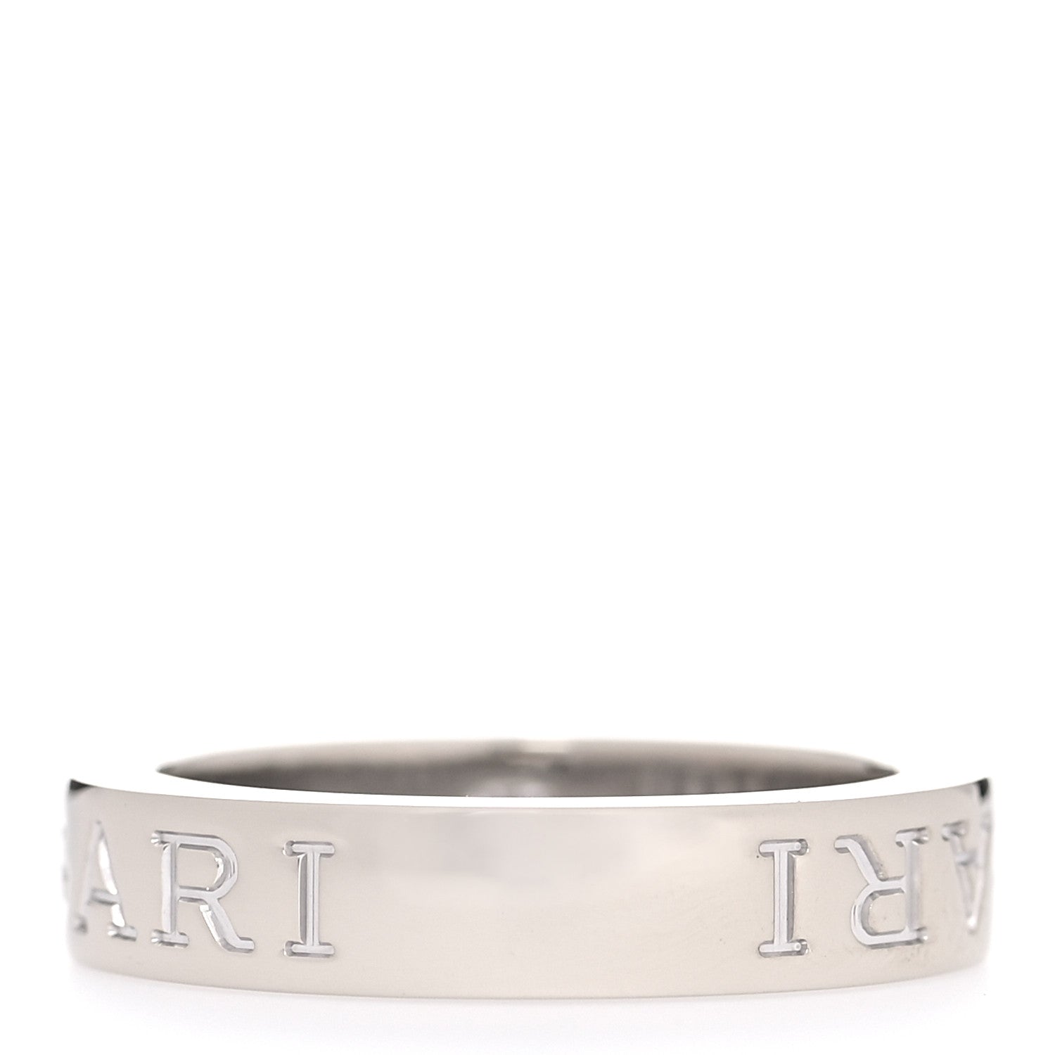 Bulgari 18K White Gold Diamond B.Zero1 Essential Band Ring 48 4.5 3 of 4