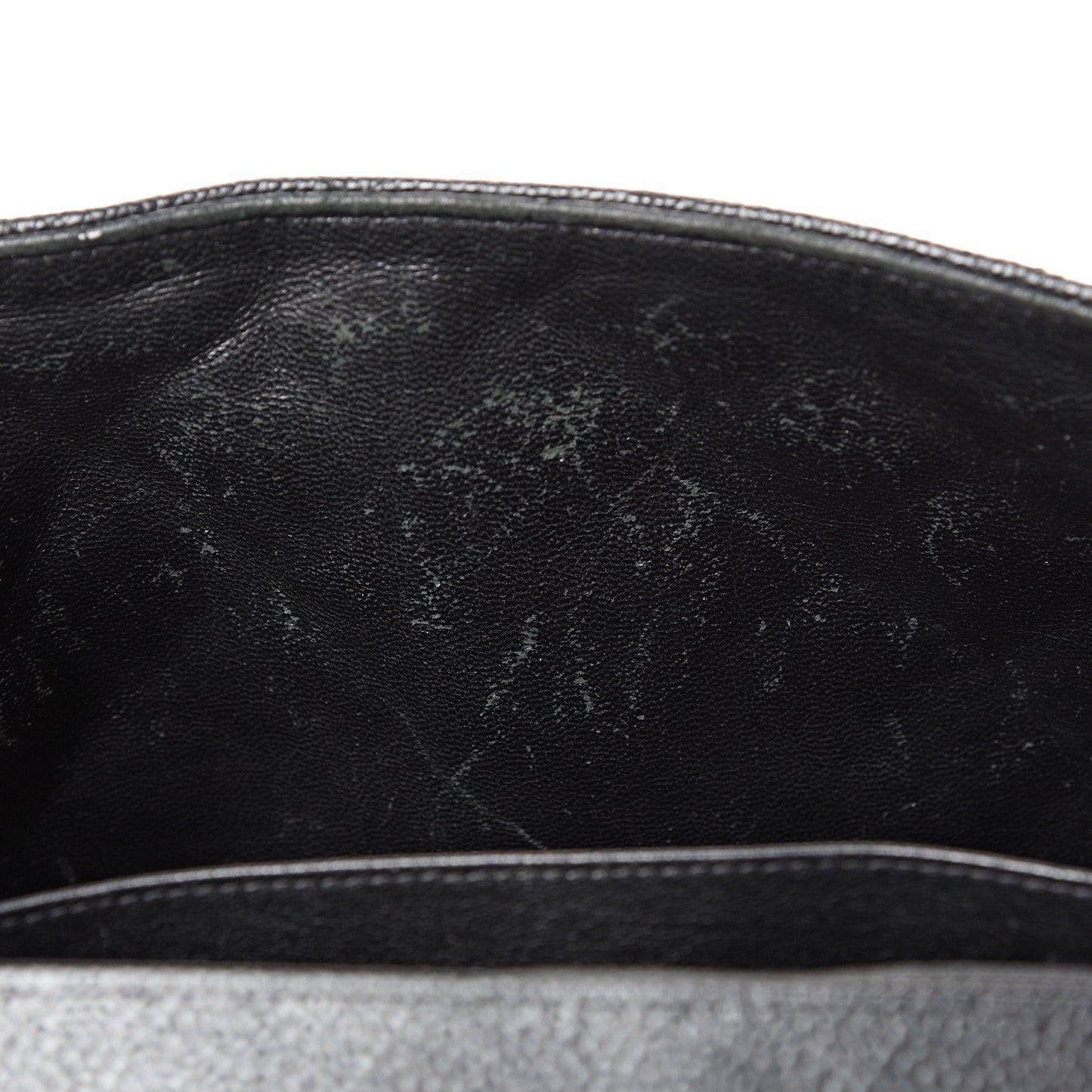 Caviar Quilted Jumbo Single Flap Black
