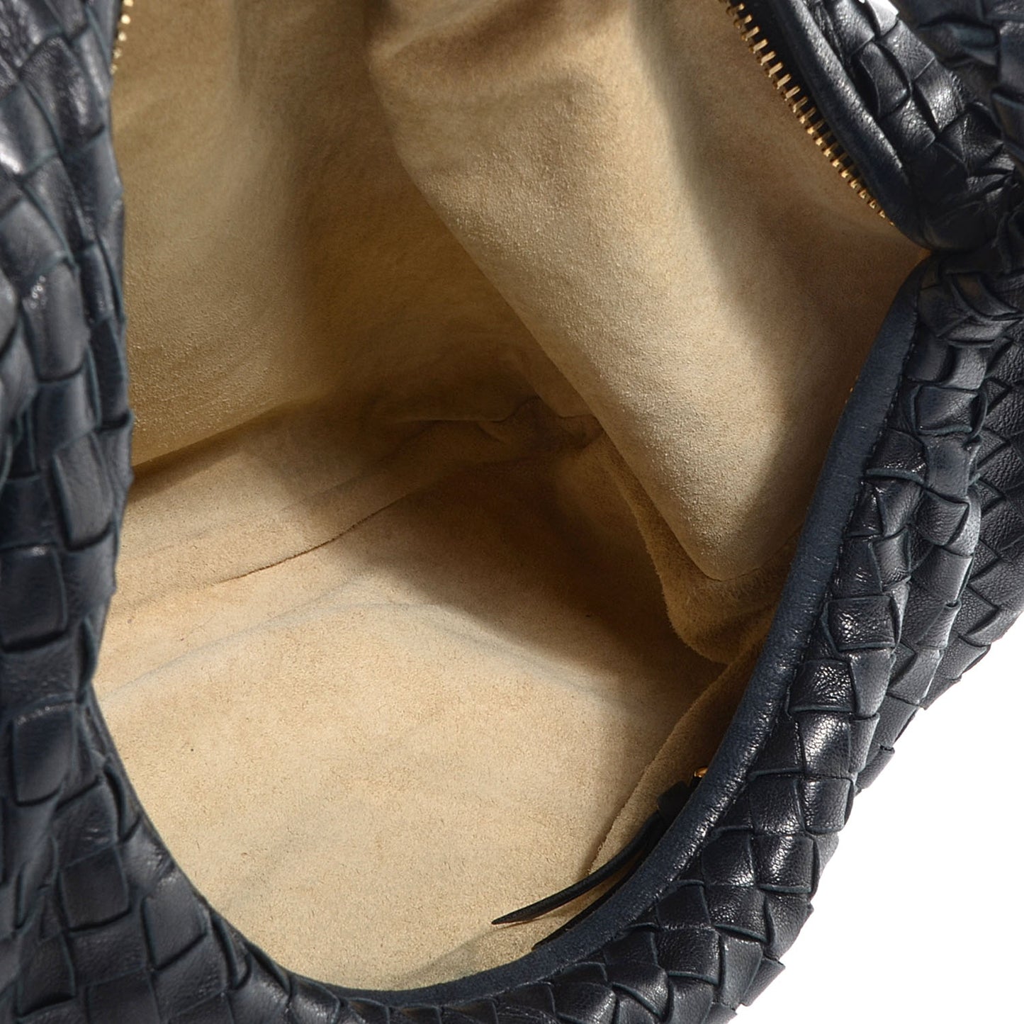 Nappa Intrecciato Medium Veneta Hobo Black