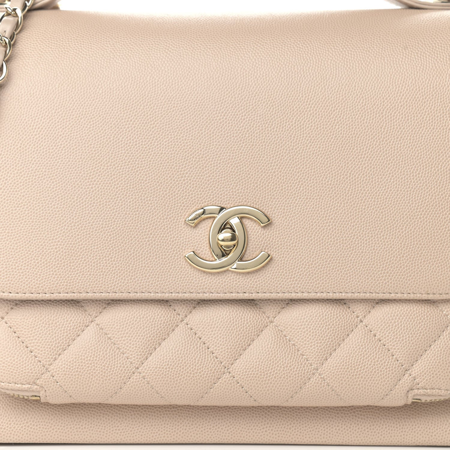 Chanel Caviar Quilted Large Business Affinity Flap Beige 8 of 15