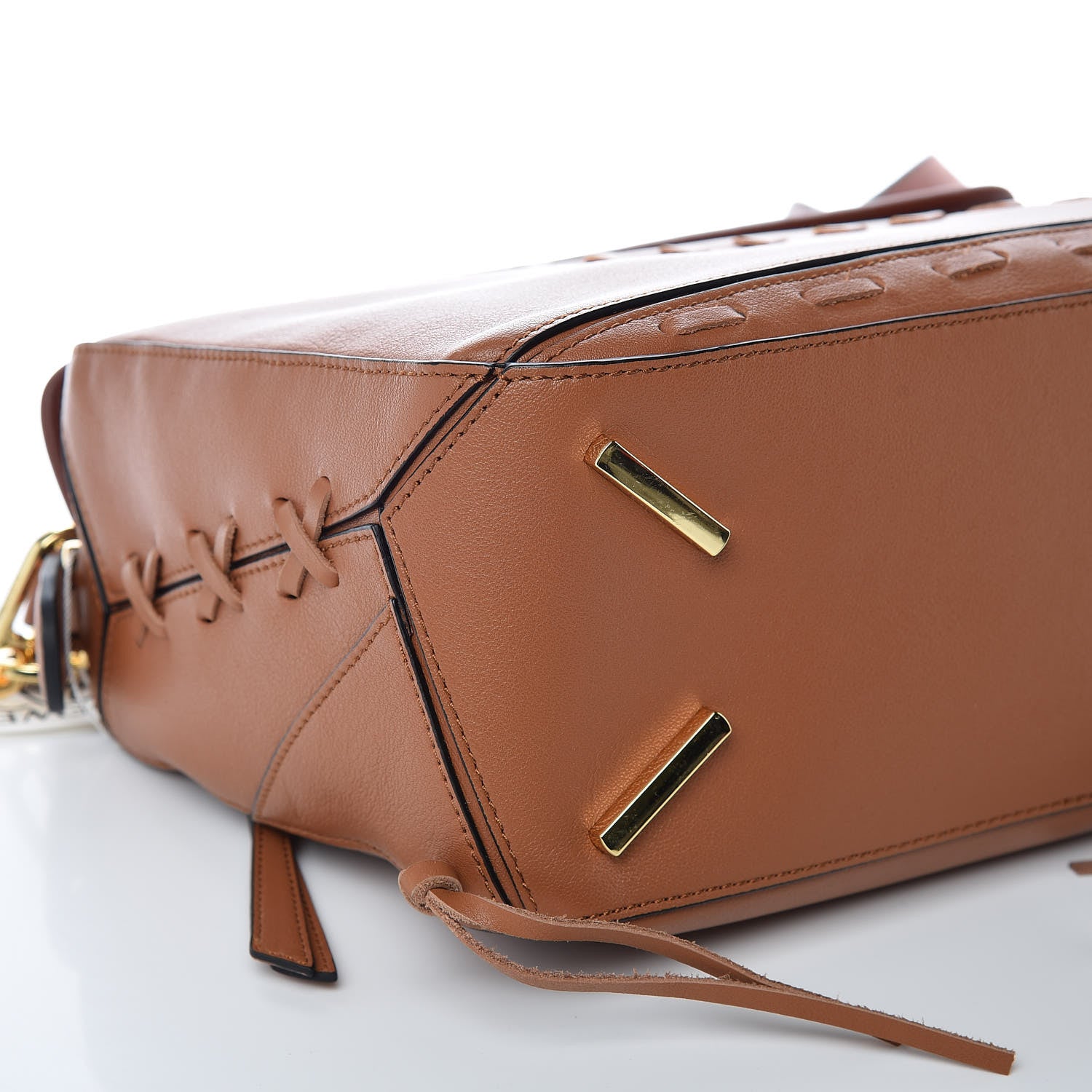 Loewe Calfskin Laced Puzzle Bag Tan 8 of 9