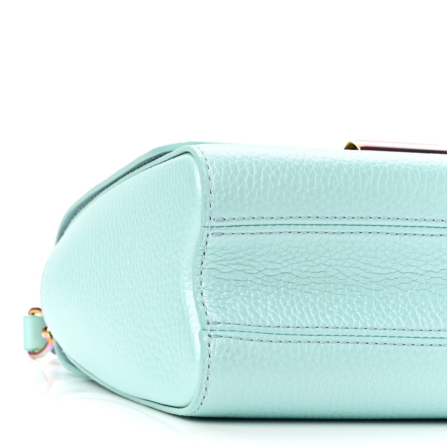 Louis Vuitton Iridescent Grained Calfskin Summer Splash Twist MM Blue 8 of 9