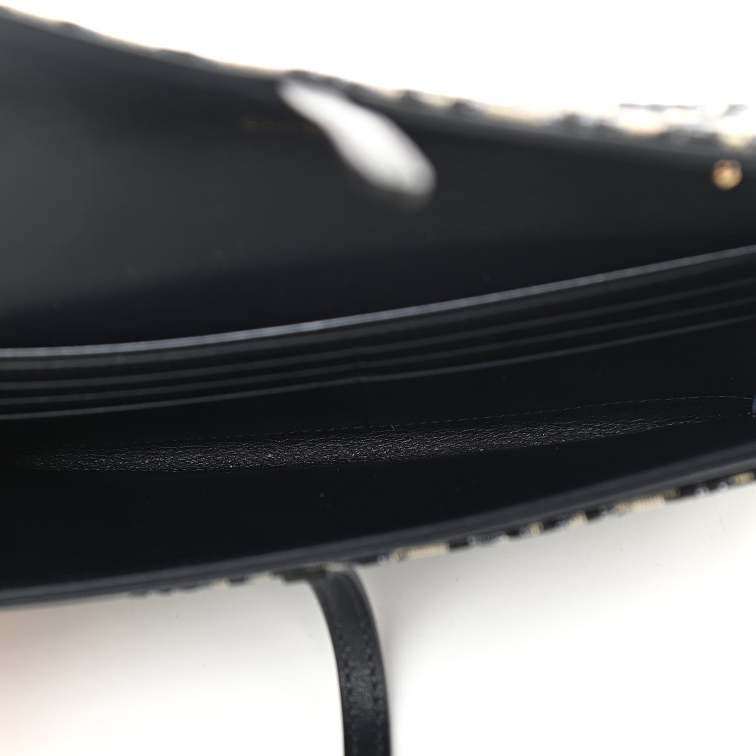 Christian Dior Oblique Saddle Chain Long Wallet Blue 8 of 12