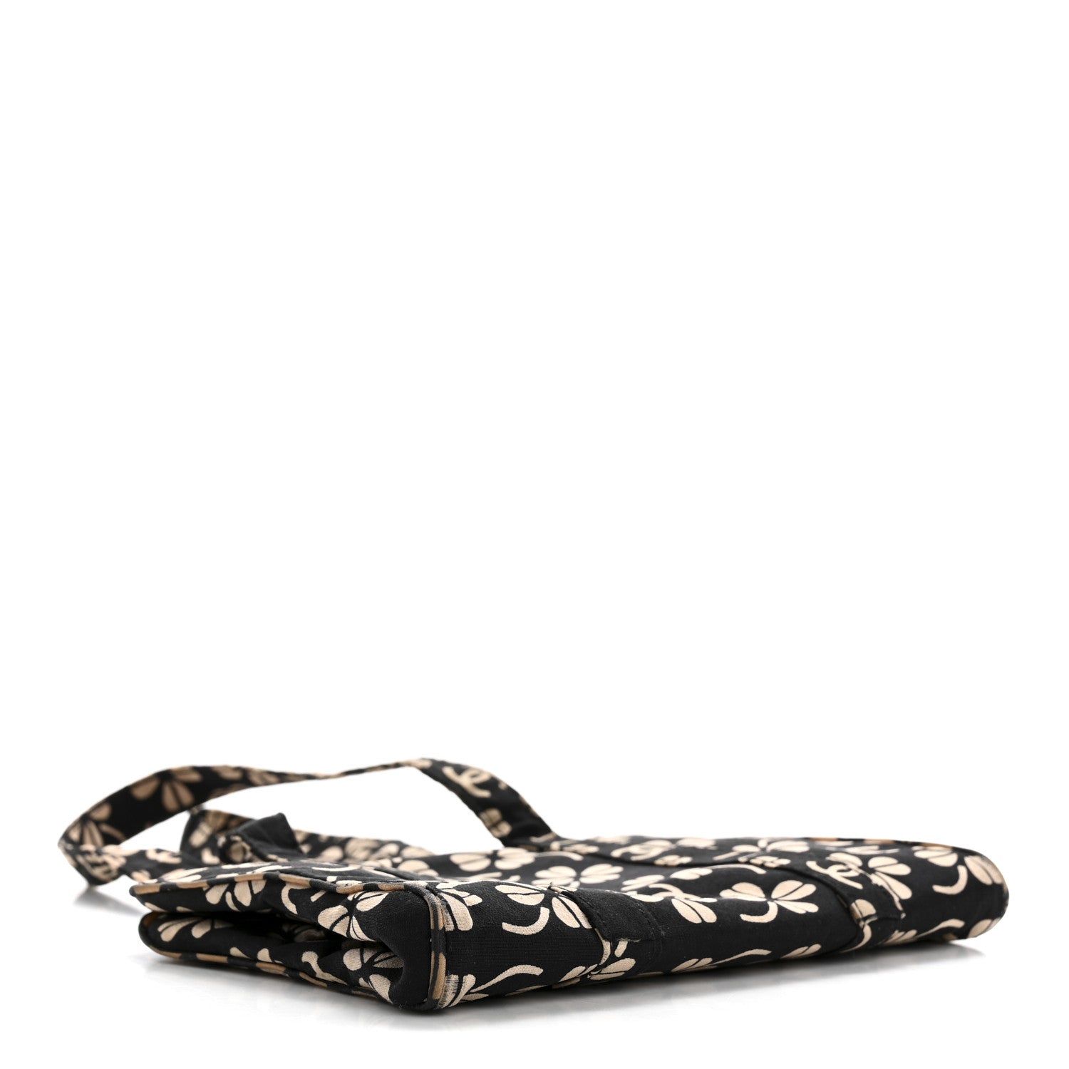 Chanel Canvas CC Clover Clutch Black 4 of 15