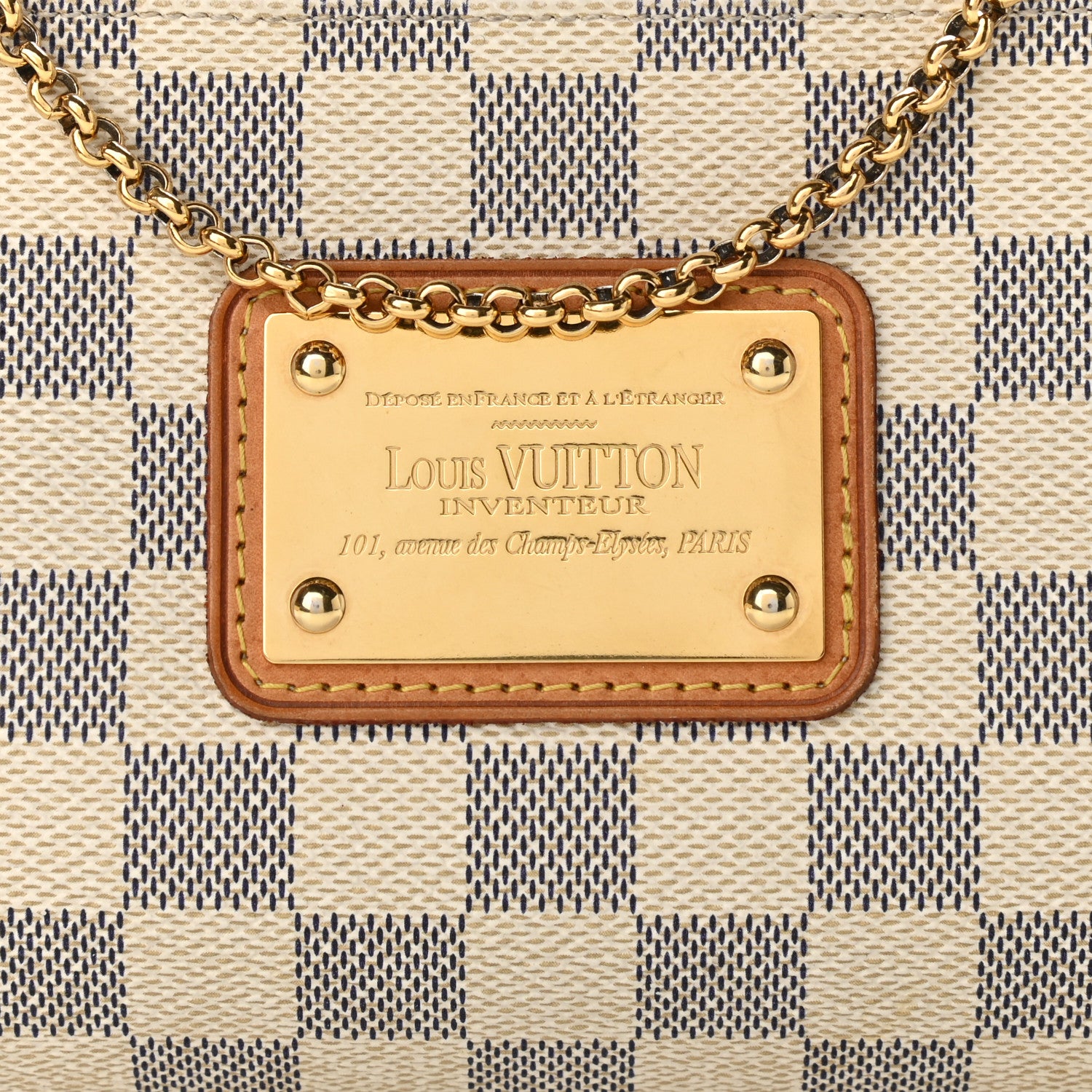 Louis Vuitton Damier Azur Eva Clutch 7 of 9