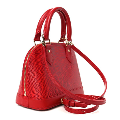 Louis Vuitton Epi Alma BB Castillan Red 3 of 13