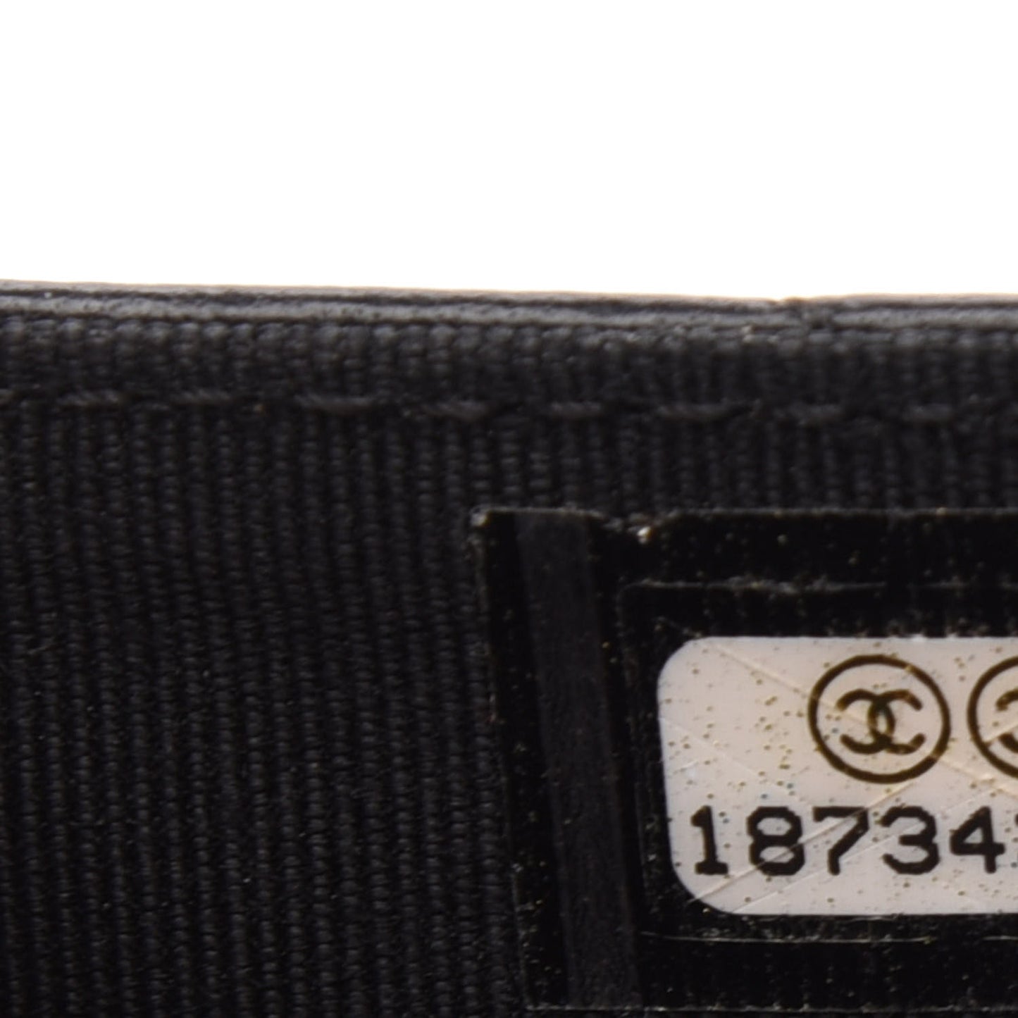 Lambskin Quilted Flap Card Holder Black