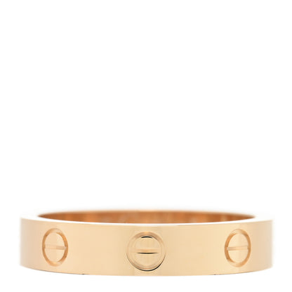 Cartier 18K Yellow Gold Diamond 4mm LOVE Wedding Band Ring 54 6.75 3 of 6