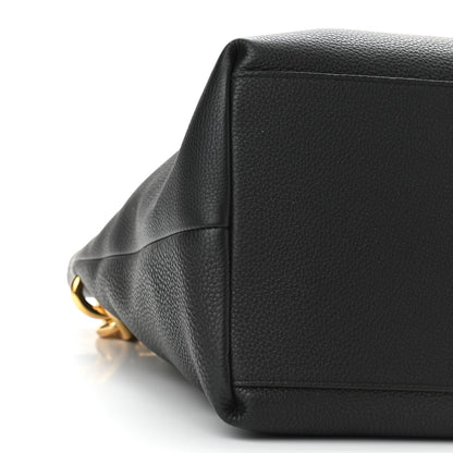 Bottega Veneta Grained Calfskin Saint Germain Tote Black 8 of 9
