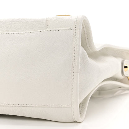 Balenciaga Chevre Gold Metallic Edge Hardware City White 10 of 10