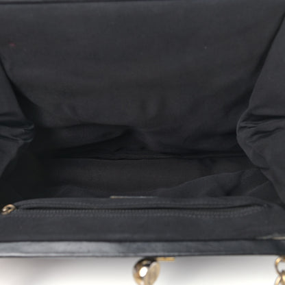 Chanel Glazed Calfskin Kisslock Frame Bag Black 5 of 16