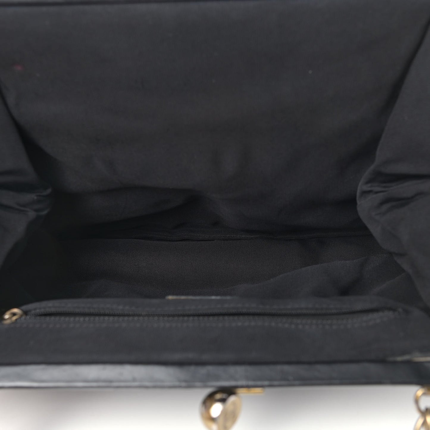 Glazed Calfskin Kisslock Frame Bag Black