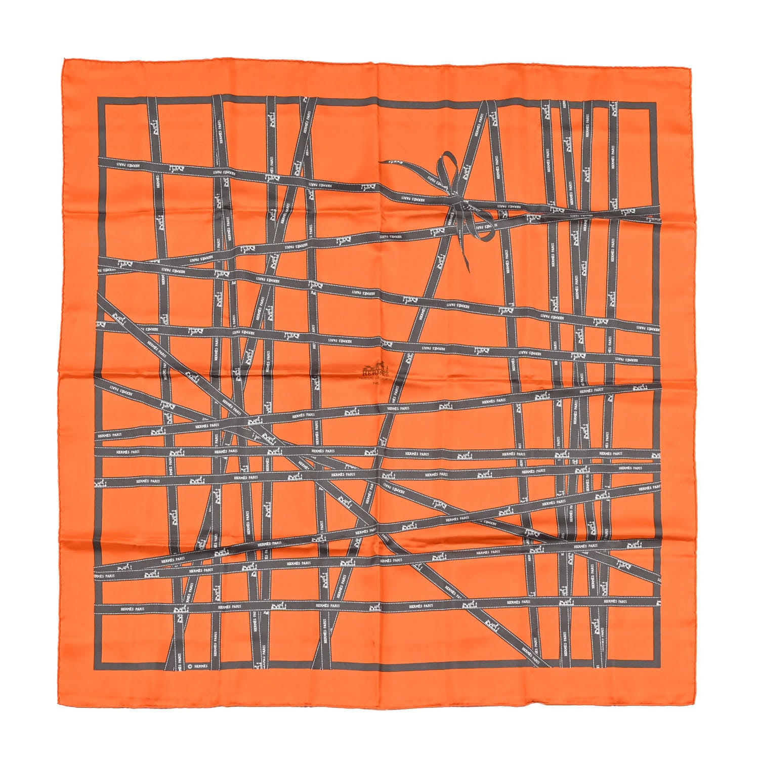 Hermes Silk Bolduc Scarf Orange 1 of 5
