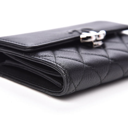 Chanel Lambskin Quilted CC Box Flap Wallet Black 9 of 13