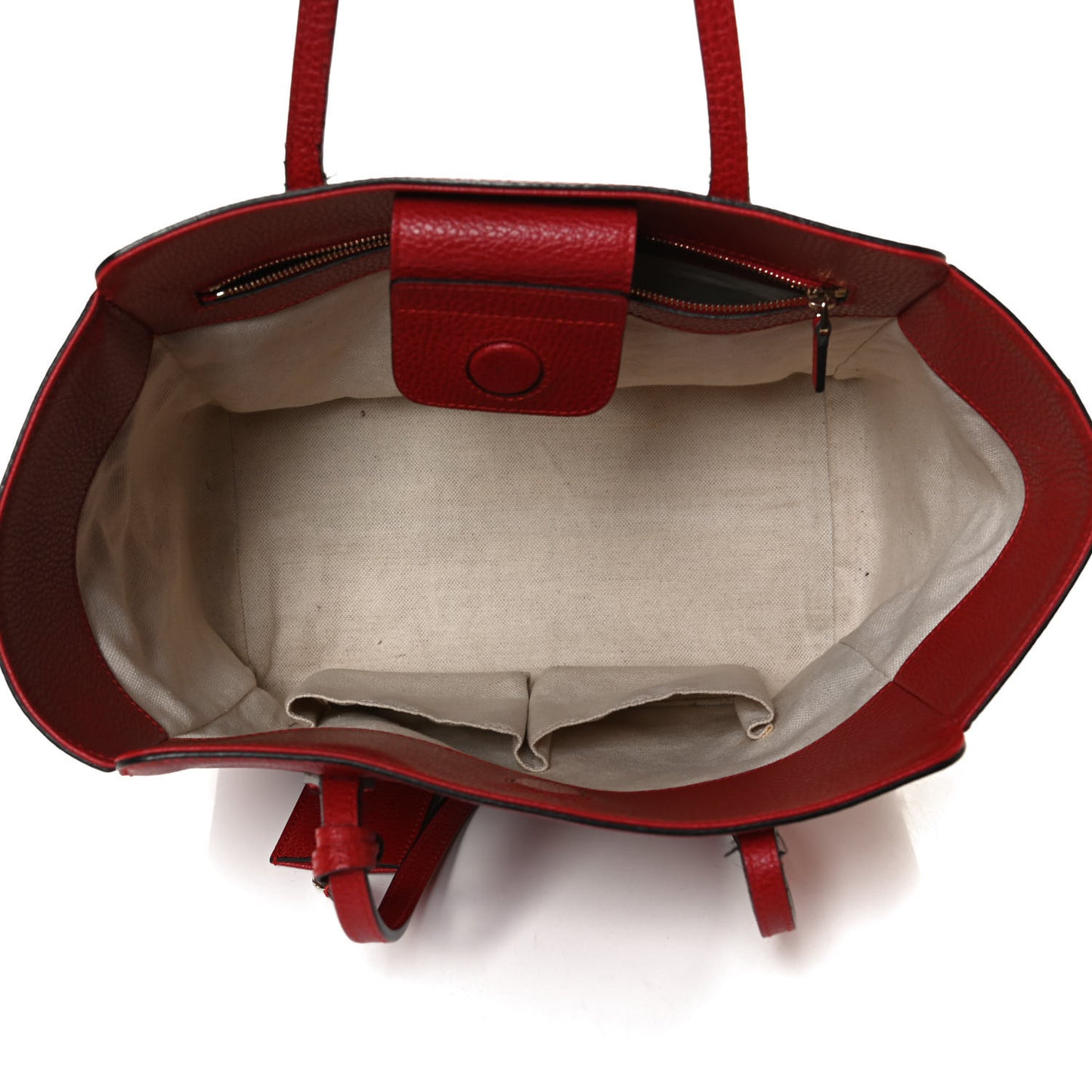 Dollar Calfskin Small Swing Tote Red