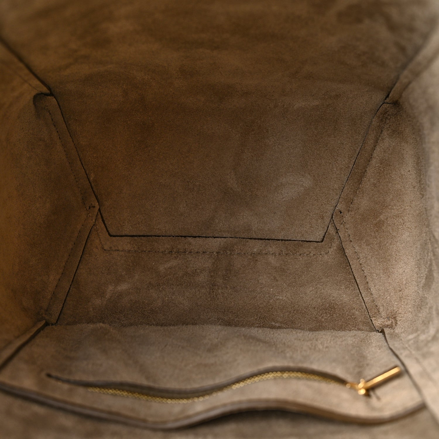 Celine Soft Grained Calfskin Small Sangle Bucket Bag Taupe 5 of 11
