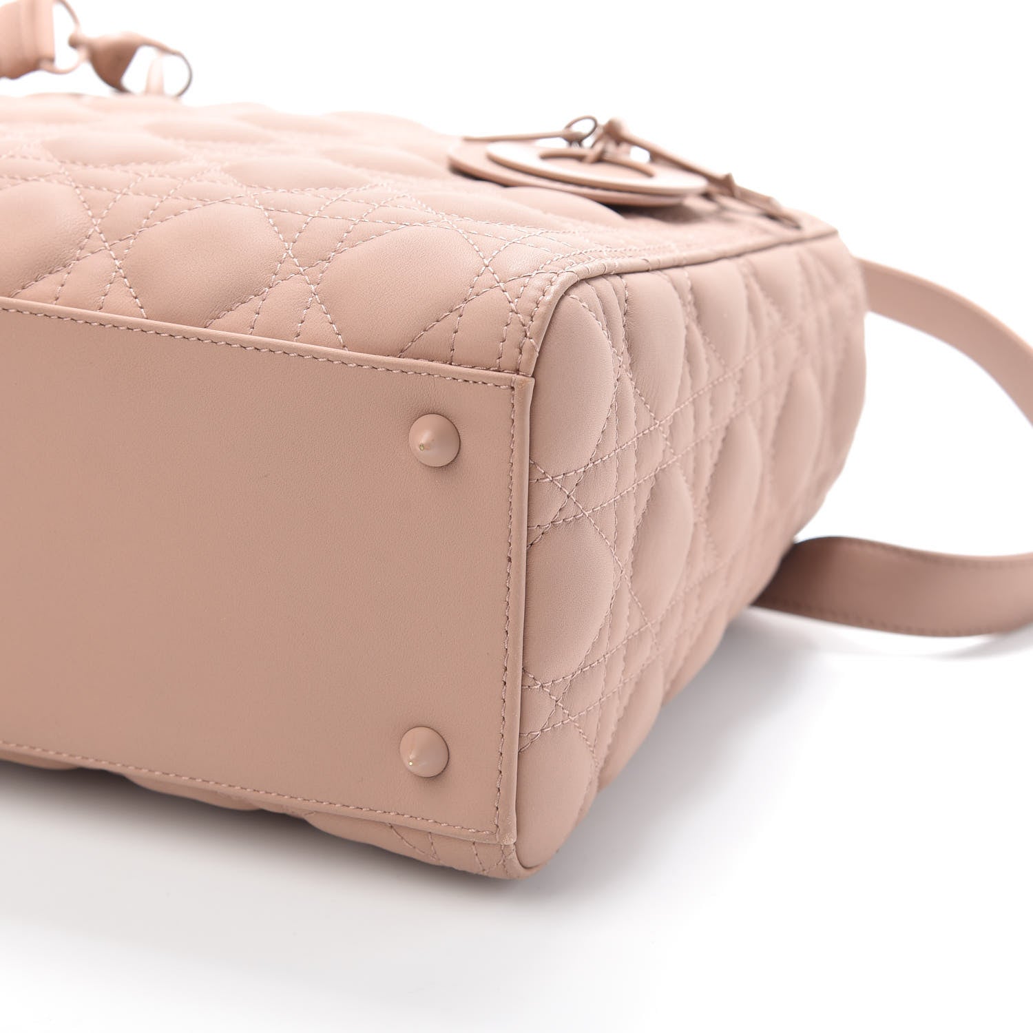 Christian Dior Ultra Matte Calfskin Cannage Medium Lady Dior Beige 9 of 9