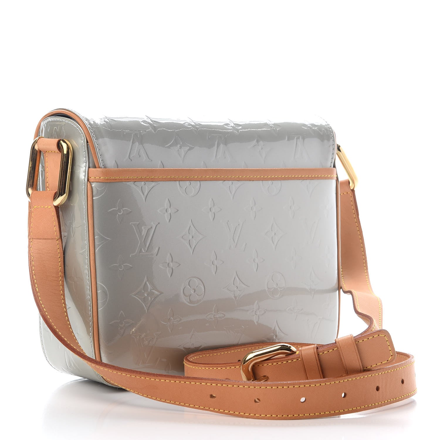 Louis Vuitton Vernis Christie GM Silver 2 of 8