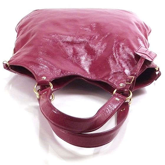 Saint Laurent Patent Tribute Tote Red 7 of 14