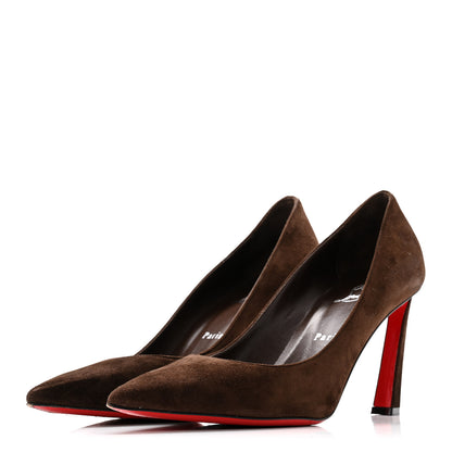 Christian Louboutin Suede Condora 100 Pumps 40 Brown 4 of 9