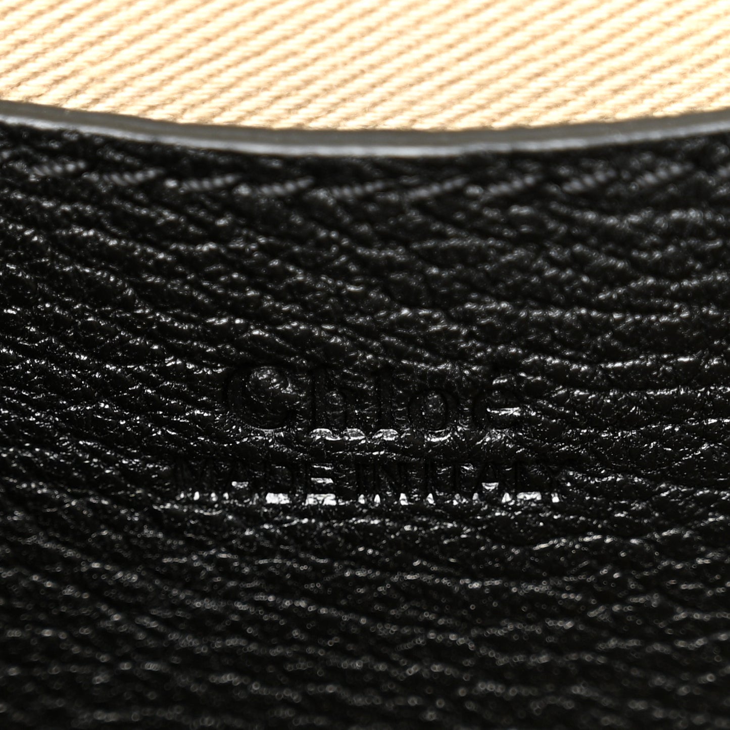 Grained Calfskin Large Tess Bag Black