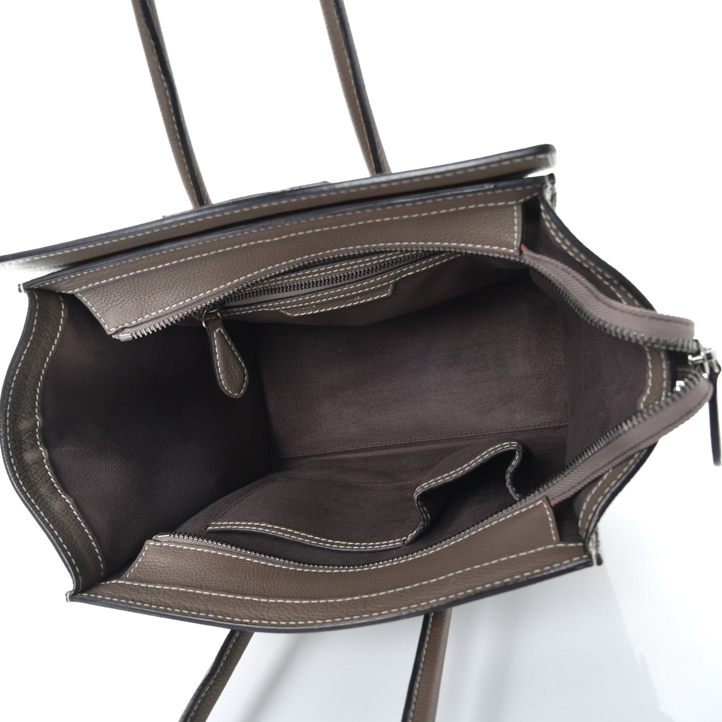 Drummed Calfskin Micro Luggage Souris