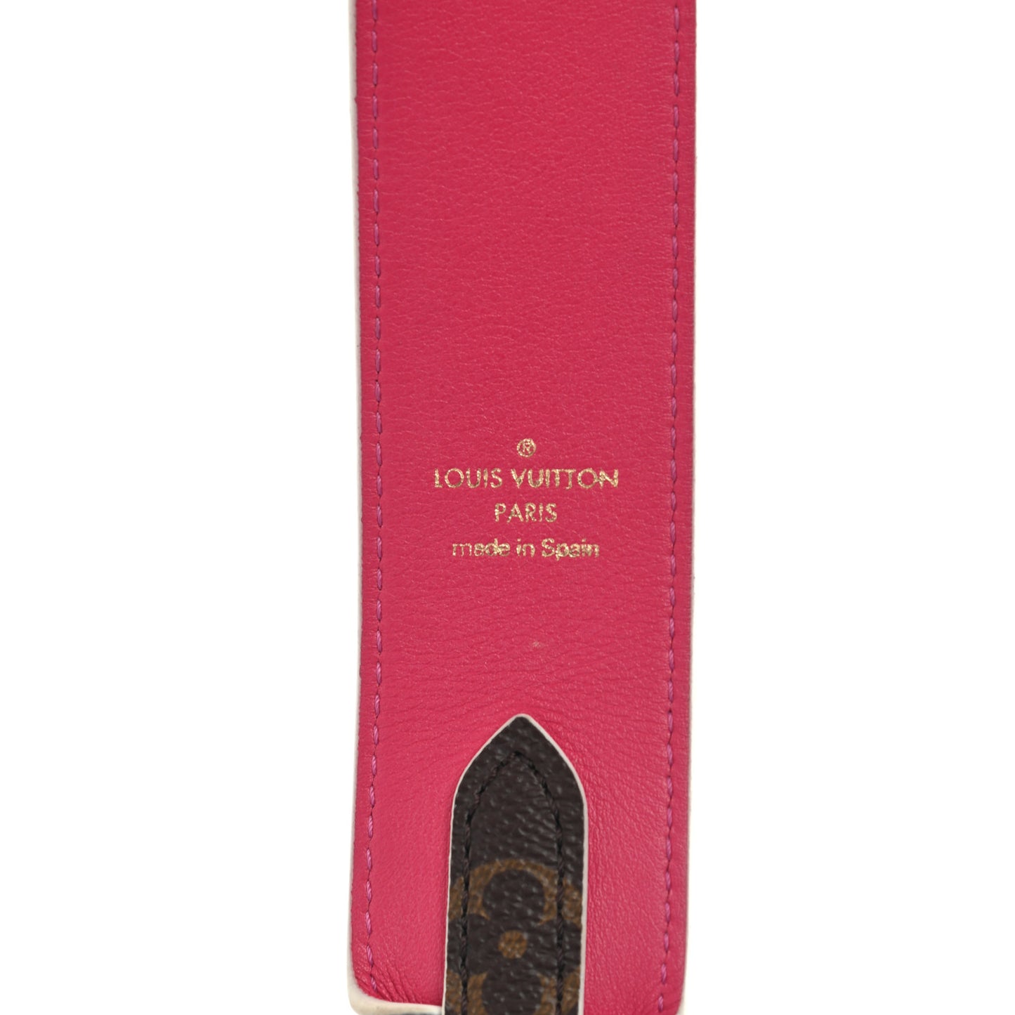 Monogram Bandouliere Shoulder Strap Hot Pink
