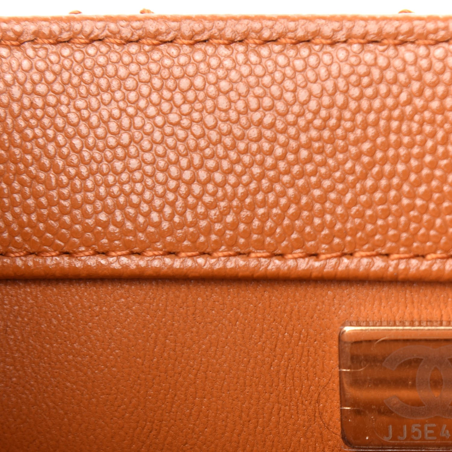 Chanel Caviar Quilted Mini Coco Handle Flap Light Brown 9 of 11