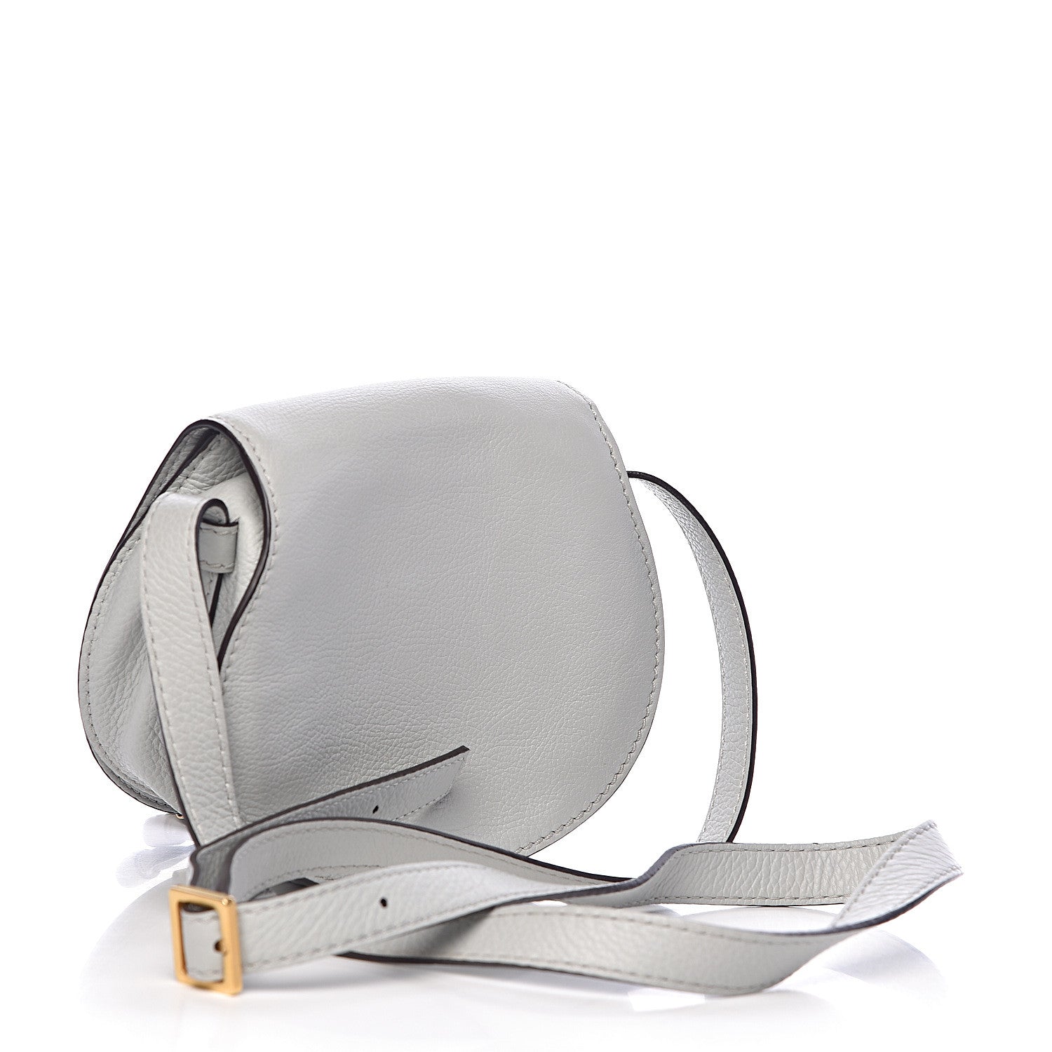 Chloe Calfskin Mini Marcie Round Crossbody Bag Airy Grey 3 of 10