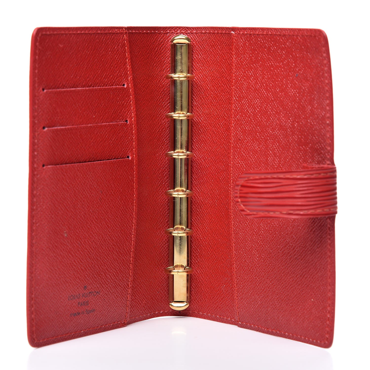 Louis Vuitton Epi Small Ring Agenda Cover Castillan Red 4 of 9